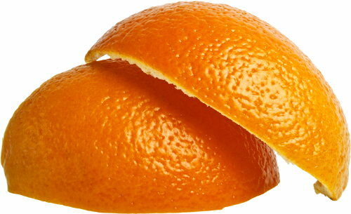 The orange peel is particularly rich in pectin