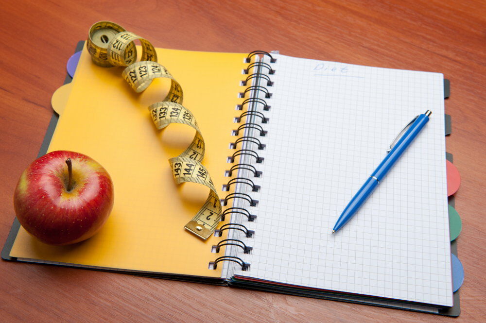 A food diary is an important tool for monitoring your programme’s success and your weight loss