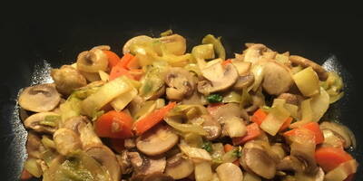Verdure spadellate con curcuma