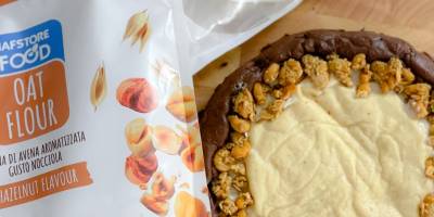 Pastel de crema de cacao y leche