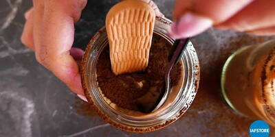 Einfaches Rezept für Protein Tiramisu in Single Portion Glas