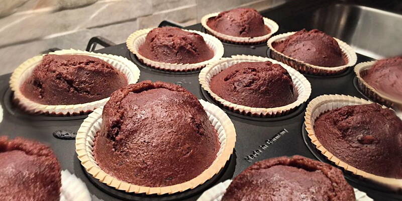Molten chocolate lava cupcakes