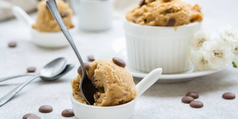 Cookie dough: the dough of biscuits to eat raw without eggs