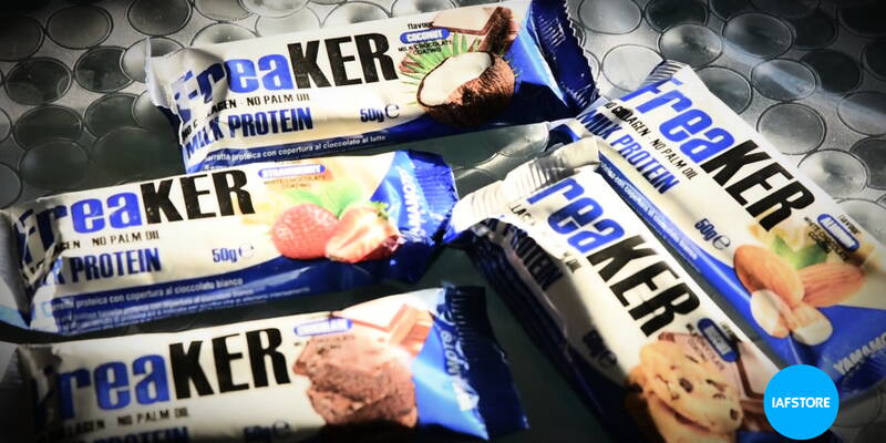 FreaKER barretta rivestita con cioccolato - una nuova generazione di deliziose barrette proteiche